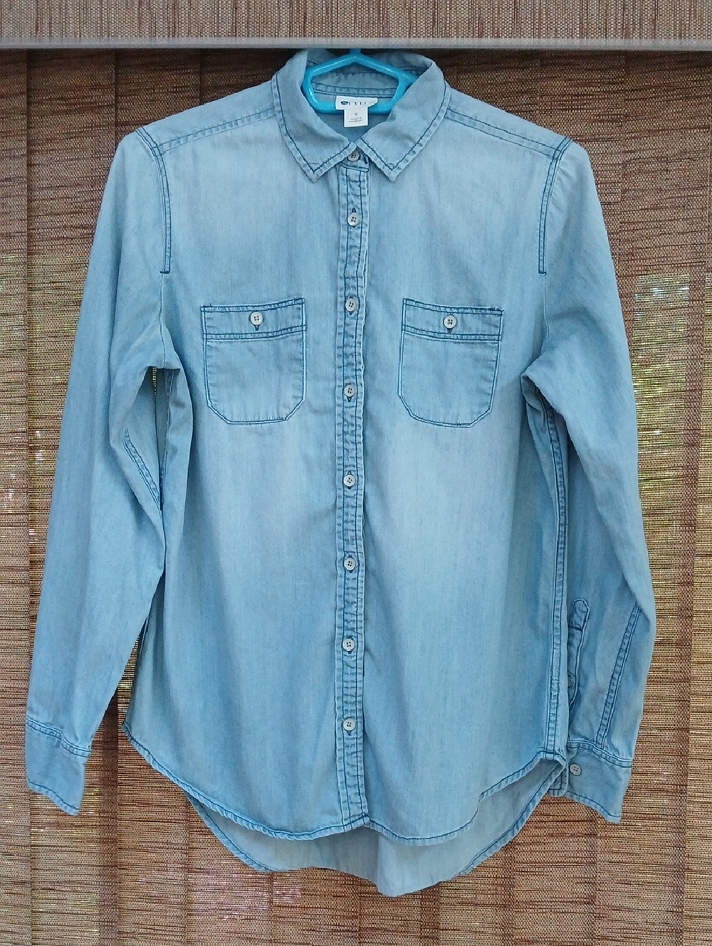 STYLUS Light Blue Denim Button-Down Shirt